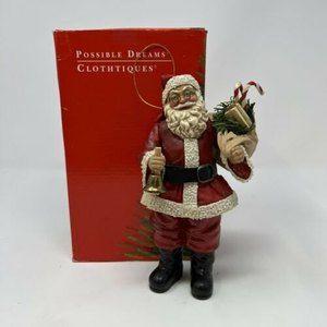 Possible Dreams Clothtique "Traditional Santa" #714003 1993 7" Ornament Retired